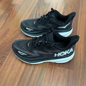 Hoka Women's Black and White Athletic Shoes